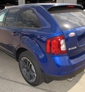 ford edge 2013 blue suv sel gasoline 6 cylinders front wheel drive 6 speed automatic 77026