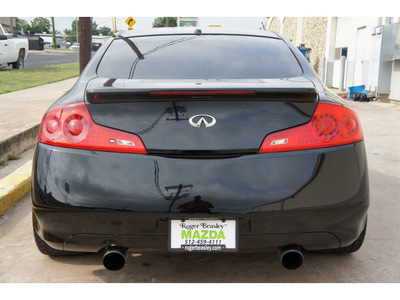 infiniti g35 2007 black coupe gasoline 6 cylinders rear wheel drive automatic 78757