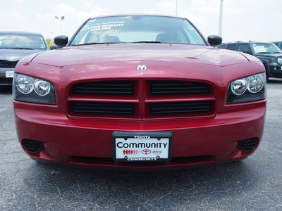 dodge charger 2008 red sedan gasoline 6 cylinders rear wheel drive shiftable automatic 77521