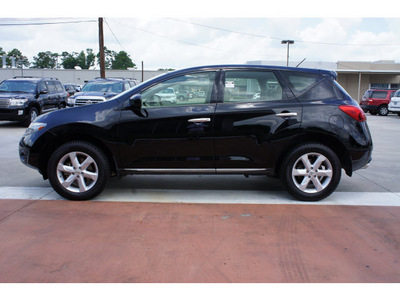 nissan murano 2009 black suv s gasoline 6 cylinders front wheel drive automatic 77706