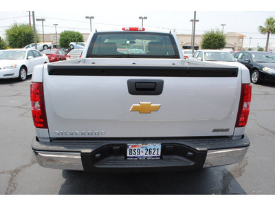 chevrolet silverado 1500 2012 silver pickup truck work truck gasoline 6 cylinders 2 wheel drive 4 speed automatic 77581