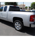 chevrolet silverado 1500 2010 silver pickup truck lt flex fuel 8 cylinders 2 wheel drive automatic with overdrive 77581