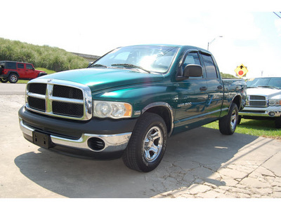 dodge ram pickup 1500 2003 green pickup truck st gasoline 8 cylinders rear wheel drive automatic with overdrive 77627