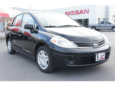 nissan versa 2011 black sedan 1 8 s gasoline 4 cylinders front wheel drive automatic 78552