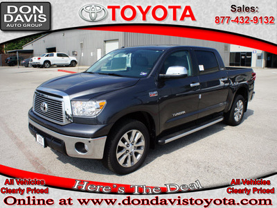 toyota tundra 2011 gray limited gasoline 8 cylinders 2 wheel drive automatic 76011