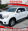 toyota tundra 2011 white limited gasoline 8 cylinders 2 wheel drive automatic 76011