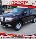 toyota highlander 2011 dk  red suv se gasoline 6 cylinders front wheel drive automatic 76011