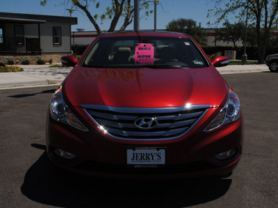 hyundai sonata 2011 red sedan limited gasoline 4 cylinders front wheel drive automatic 76087