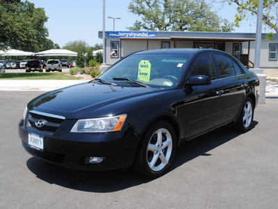 hyundai sonata 2006 black sedan gasoline 6 cylinders front wheel drive automatic 76087