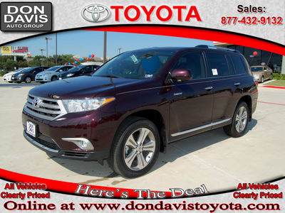 toyota highlander 2012 dk  red suv limited gasoline 6 cylinders front wheel drive automatic 76011
