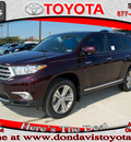 toyota highlander 2012 dk  red suv limited gasoline 6 cylinders front wheel drive automatic 76011