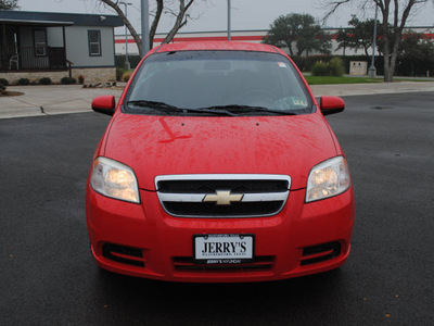 chevrolet aveo 2007 red sedan lt gasoline 4 cylinders front wheel drive automatic 76087