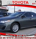 toyota camry 2012 green sedan le gasoline 4 cylinders front wheel drive automatic 76011