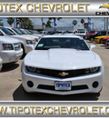 chevrolet camaro 2012 white coupe ls gasoline 6 cylinders rear wheel drive automatic 78521