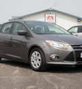 ford focus 2012 gray sedan se flex fuel 4 cylinders front wheel drive automatic 61832