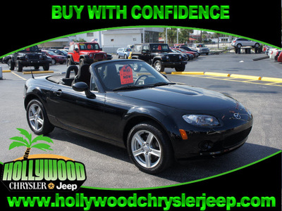 mazda mx 5 miata 2006 black gasoline 4 cylinders rear wheel drive 5 speed manual 33021