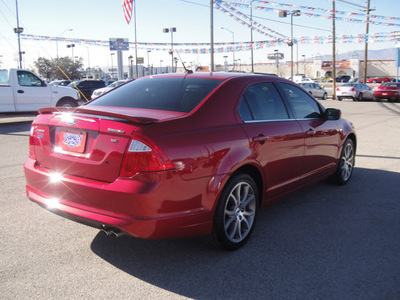 ford fusion 2011 red sedan se gasoline 4 cylinders front wheel drive automatic 79936
