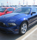ford mustang 2013 lt  blue coupe gt gasoline 8 cylinders rear wheel drive automatic 77578