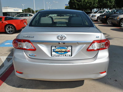toyota corolla 2011 silver sedan le gasoline 4 cylinders front wheel drive automatic 75067