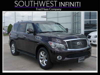 infiniti qx56 2011 brown suv gasoline 8 cylinders 4 wheel drive shiftable automatic 77074