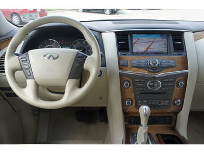 infiniti qx56 2011 brown suv gasoline 8 cylinders 4 wheel drive shiftable automatic 77074