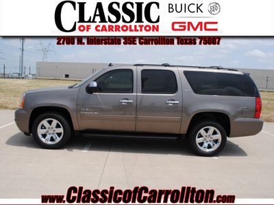 gmc yukon xl 2012 brown suv slt 1500 flex fuel 8 cylinders 2 wheel drive automatic 75007