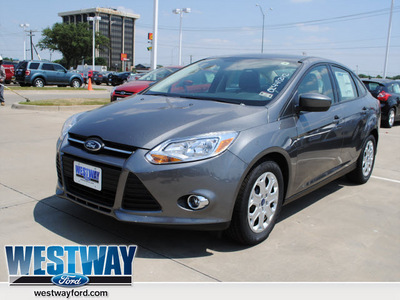 ford focus 2012 sterling gray sedan se flex fuel 4 cylinders front wheel drive 6 spd 75062