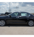 honda accord 2012 black sedan gasoline 6 cylinders front wheel drive 5 speed automatic 77025