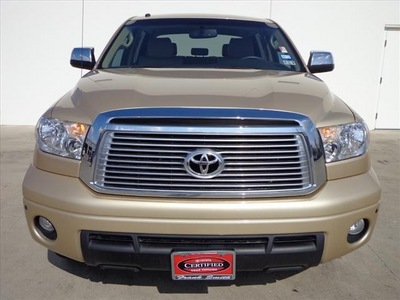 toyota tundra 2010 tan limited gasoline 8 cylinders 2 wheel drive automatic 78577