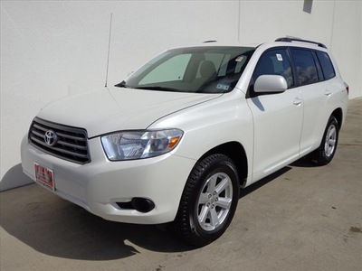 toyota highlander 2010 white suv base gasoline 6 cylinders front wheel drive automatic 78577