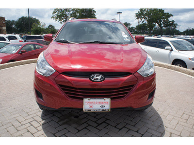 hyundai tucson 2010 dk  red suv gasoline 4 cylinders front wheel drive automatic 78006
