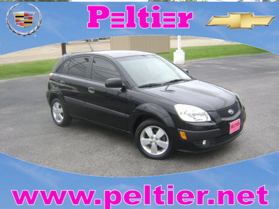 kia rio5 2007 black hatchback sx gasoline 4 cylinders front wheel drive automatic 75901