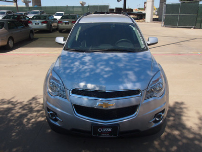 chevrolet equinox 2012 silver ice lt flex fuel 6 cylinders front wheel drive not specified 76051