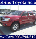 toyota tacoma 2012 red v6 gasoline 6 cylinders 4 wheel drive automatic 75569