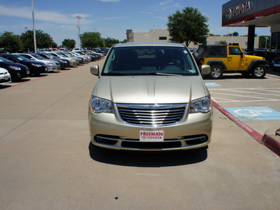 chrysler town and country 2011 gold van flex fuel 6 cylinders front wheel drive automatic 76053