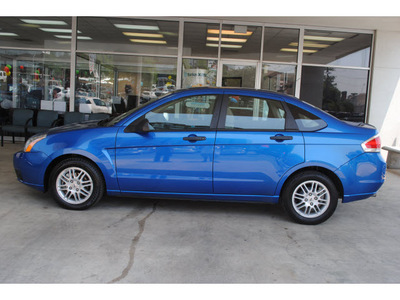 ford focus 2011 blue sedan se gasoline 4 cylinders front wheel drive automatic 78216