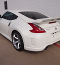 nissan 370z 2012 qab pearl white coupe nismo gasoline 6 cylinders rear wheel drive 6 speed manual 75150