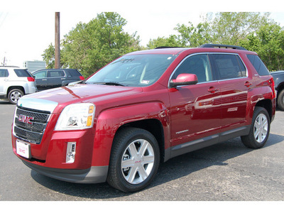 gmc terrain 2012 red suv sle 2 flex fuel 6 cylinders front wheel drive automatic 77074