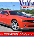 chevrolet camaro 2010 orange coupe lt gasoline 6 cylinders rear wheel drive automatic 78130