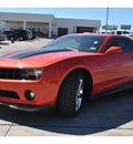 chevrolet camaro 2010 orange coupe lt gasoline 6 cylinders rear wheel drive automatic 78130