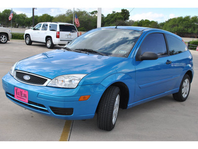 ford focus 2007 blue coupe zx3 se gasoline 4 cylinders front wheel drive automatic 78130