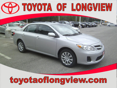 toyota corolla 2012 silver sedan le gasoline 4 cylinders front wheel drive automatic 75604