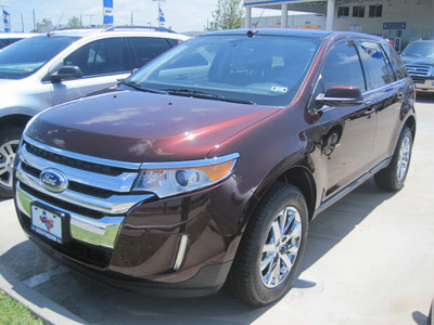ford edge 2012 dk  red limited gasoline 6 cylinders all whee drive automatic 77578