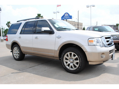 ford expedition 2012 white suv king ranch flex fuel 8 cylinders 2 wheel drive automatic 77074
