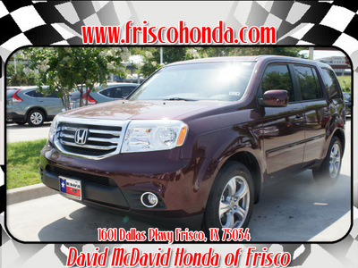 honda pilot 2012 dk  red suv ex l w dvd gasoline 6 cylinders front wheel drive automatic 75034
