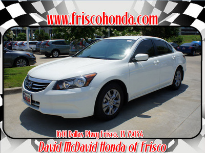 honda accord 2012 white sedan lx p gasoline 4 cylinders front wheel drive automatic 75034