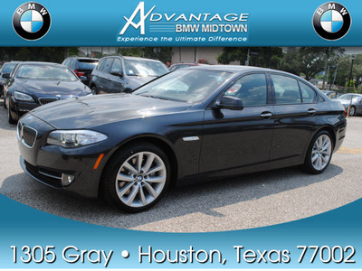 bmw 535i 2012 black sedan gasoline 6 cylinders rear wheel drive automatic 77002