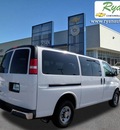 chevrolet express 2011 white van lt 3500 12 passenger flex fuel 8 cylinders rear wheel drive 6 speed automatic 55313