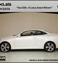 lexus is 250c 2010 white premium package gasoline 6 cylinders rear wheel drive automatic 55391