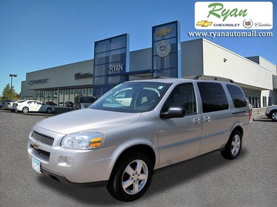 chevrolet uplander 2008 silver van lt dvd quads leather gasoline 6 cylinders front wheel drive 4 speed automatic 55313